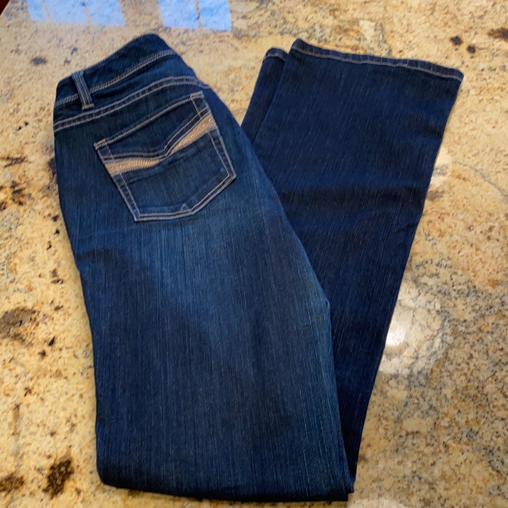 White House Black Market Dark Blue Boot Cut Jeans